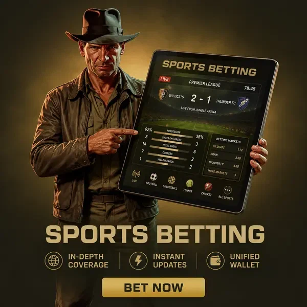 Experienced bettor analyzing sports betting odds on tablet at Jackpotraider Sports Betting